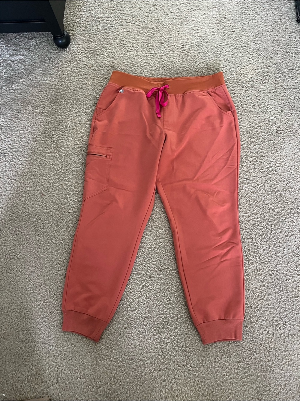 FIGS Zamora Midrise Terracotta Color Joggers